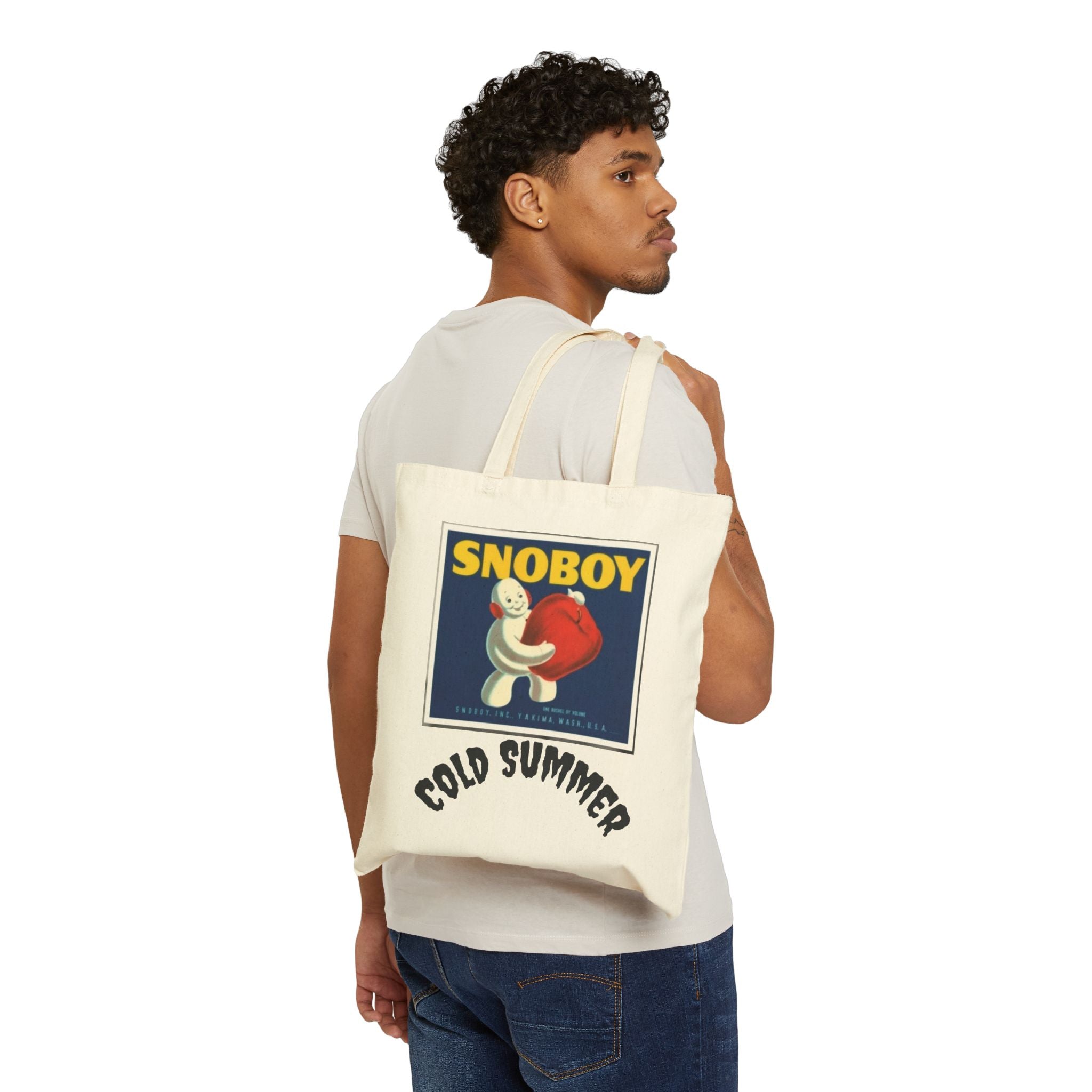 Tote Bag — Retro 'SNOBOY' Vintage Character Canvas Tote