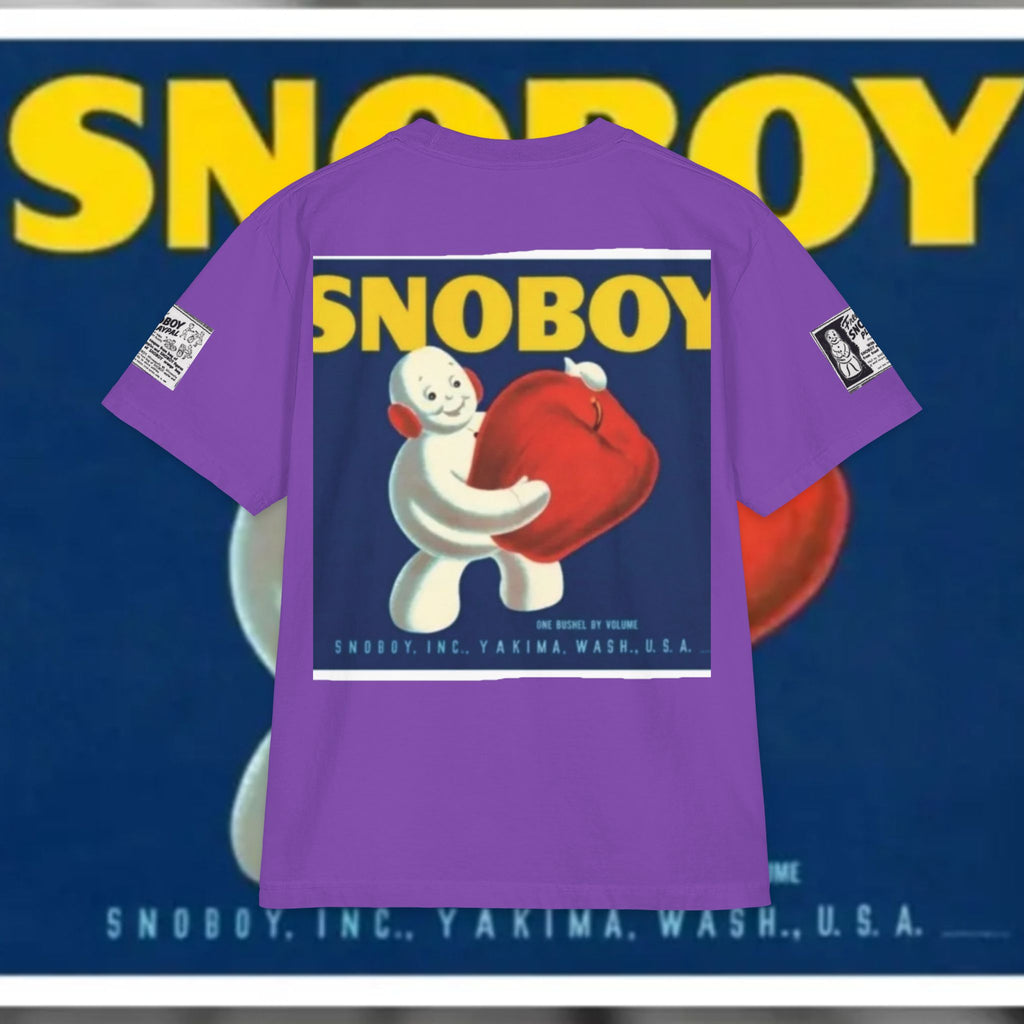 Snoboy Day Graphic Tee — Retro Snowball Mascot T-Shirt
