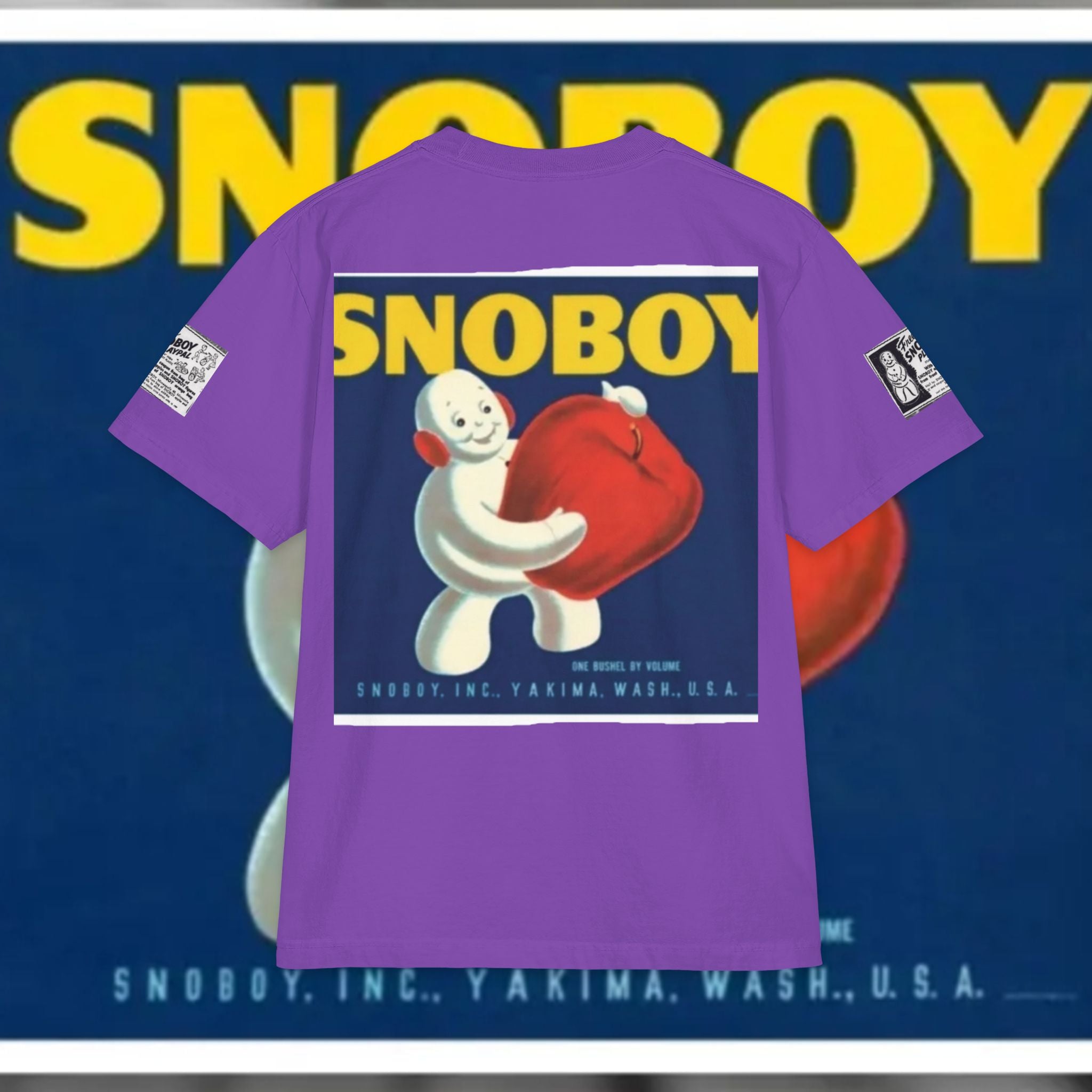 Snoboy Day Graphic Tee — Retro Snowball Mascot T-Shirt