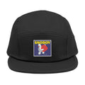 Snoboy Embroidered 5-Panel Cap – Vintage Cartoon Patch, Adjustable Streetwear Hat
