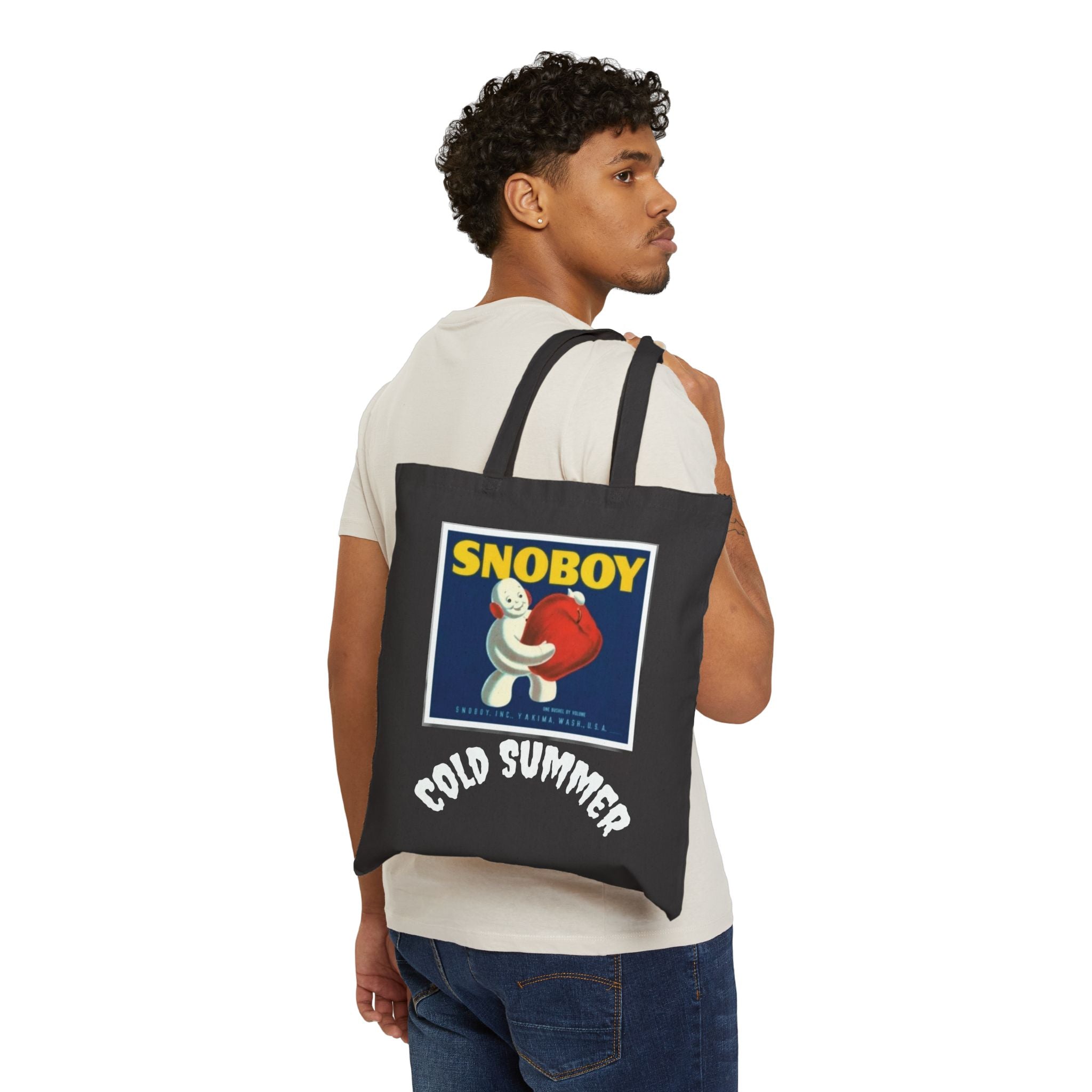 Tote Bag — Retro 'SNOBOY' Vintage Character Canvas Tote