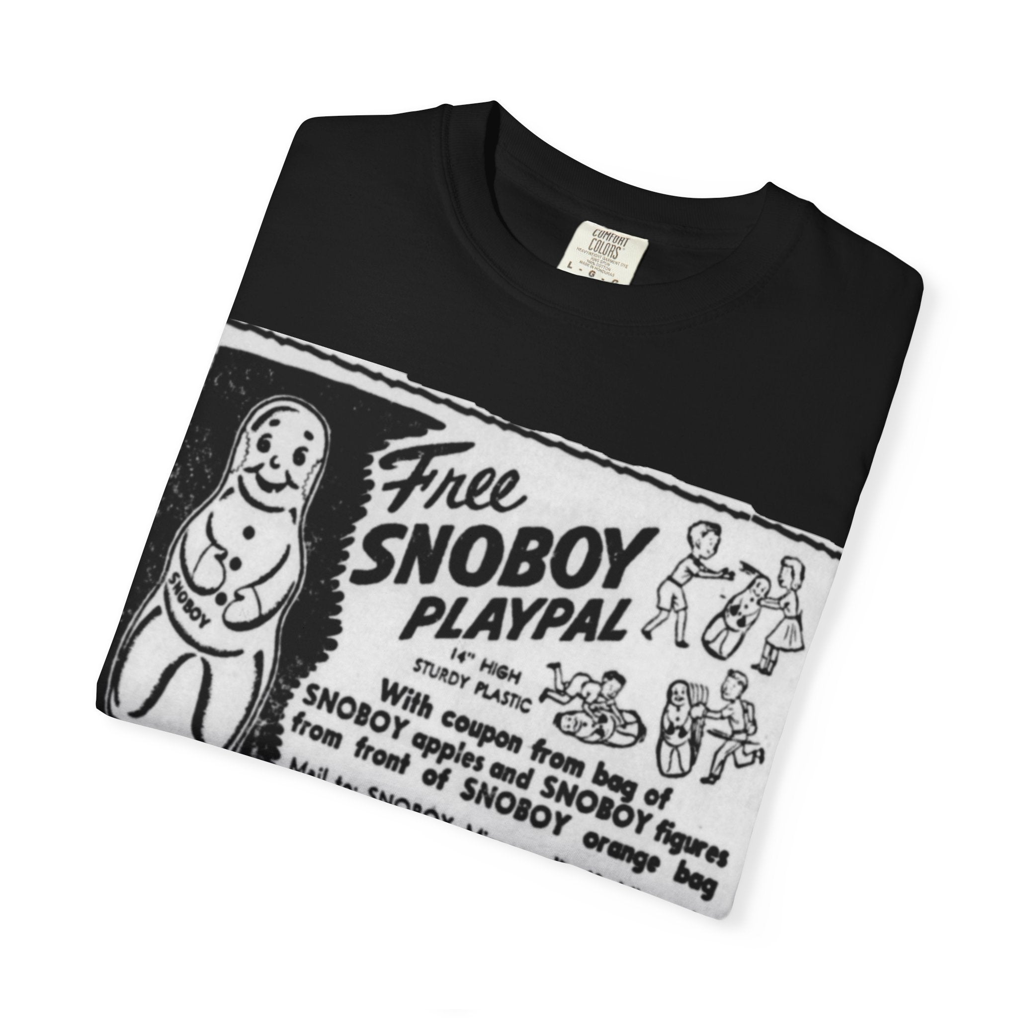Snoboy Playpal Vintage Ad T-Shirt — Retro Snowman Graphic Tee
