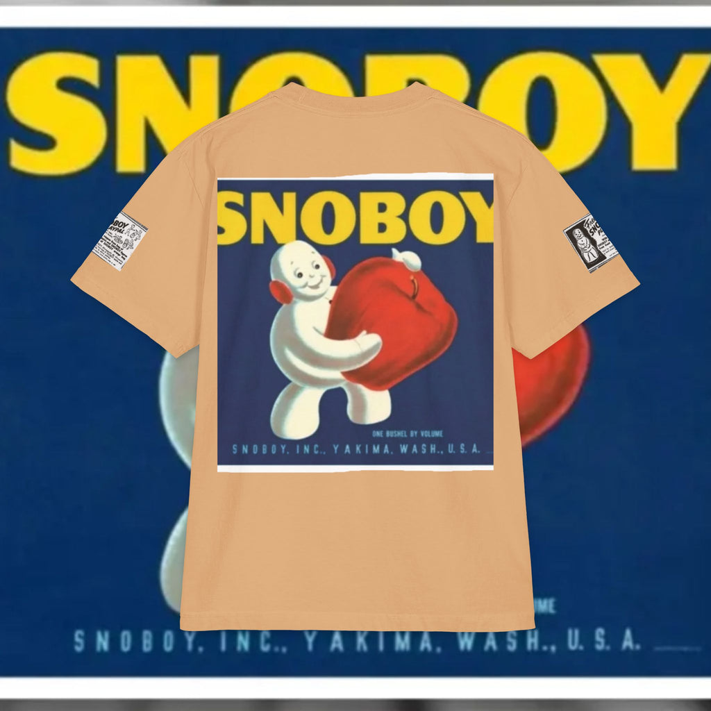 Snoboy Day Graphic Tee — Retro Snowball Mascot T-Shirt