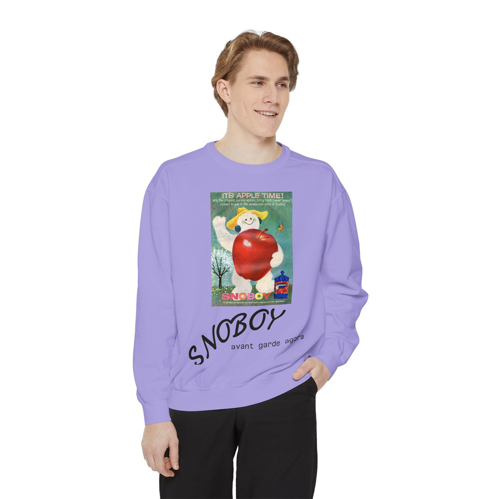 SnoBoy Vintage Snowman Sweatshirt — Retro Holiday Graphic Crewneck