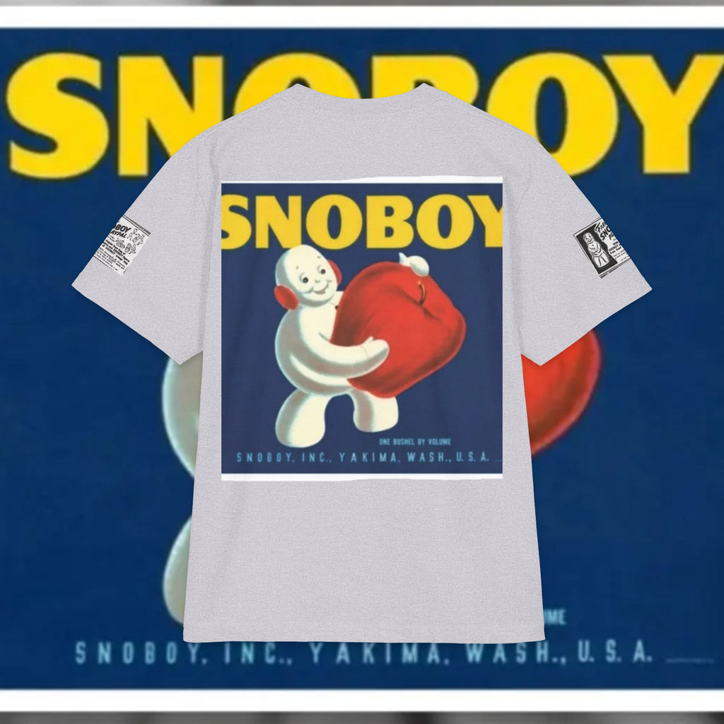 Snoboy Day Graphic Tee — Retro Snowball Mascot T-Shirt