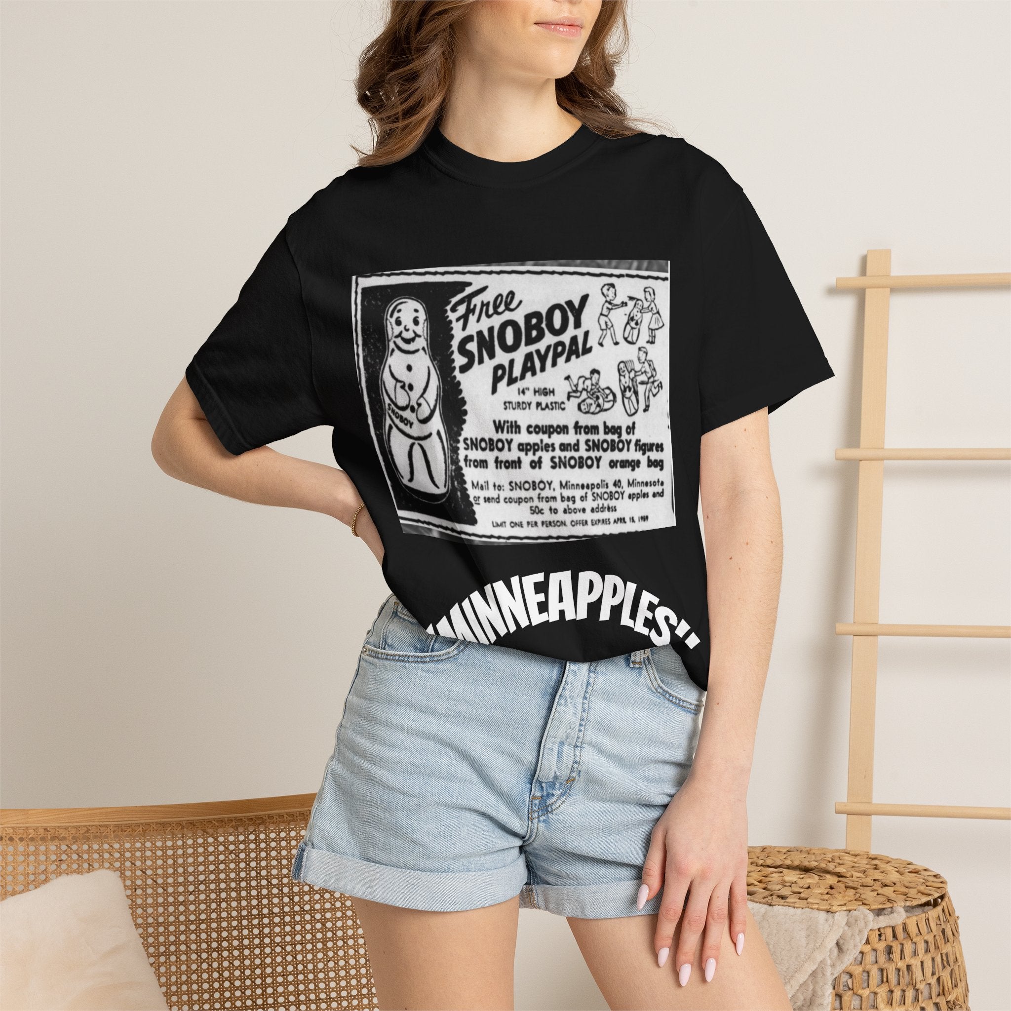 Vintage Snowboy Ad T-Shirt — Retro Soda Advertisement Graphic Tee