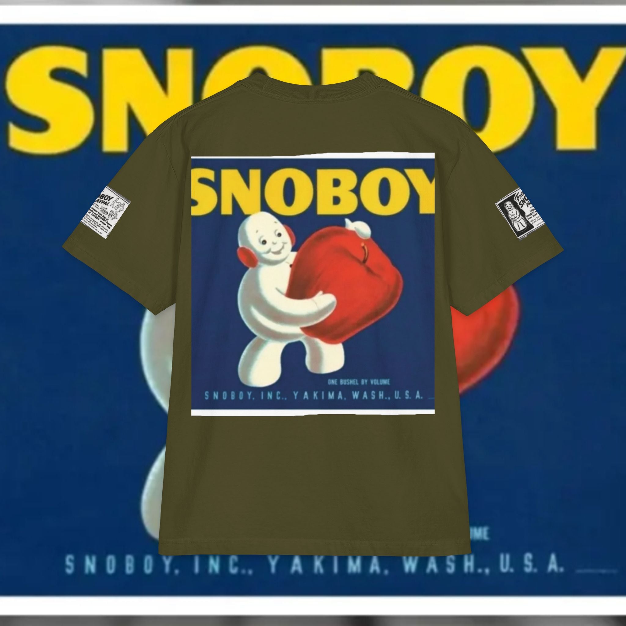 Snoboy Day Graphic Tee — Retro Snowball Mascot T-Shirt