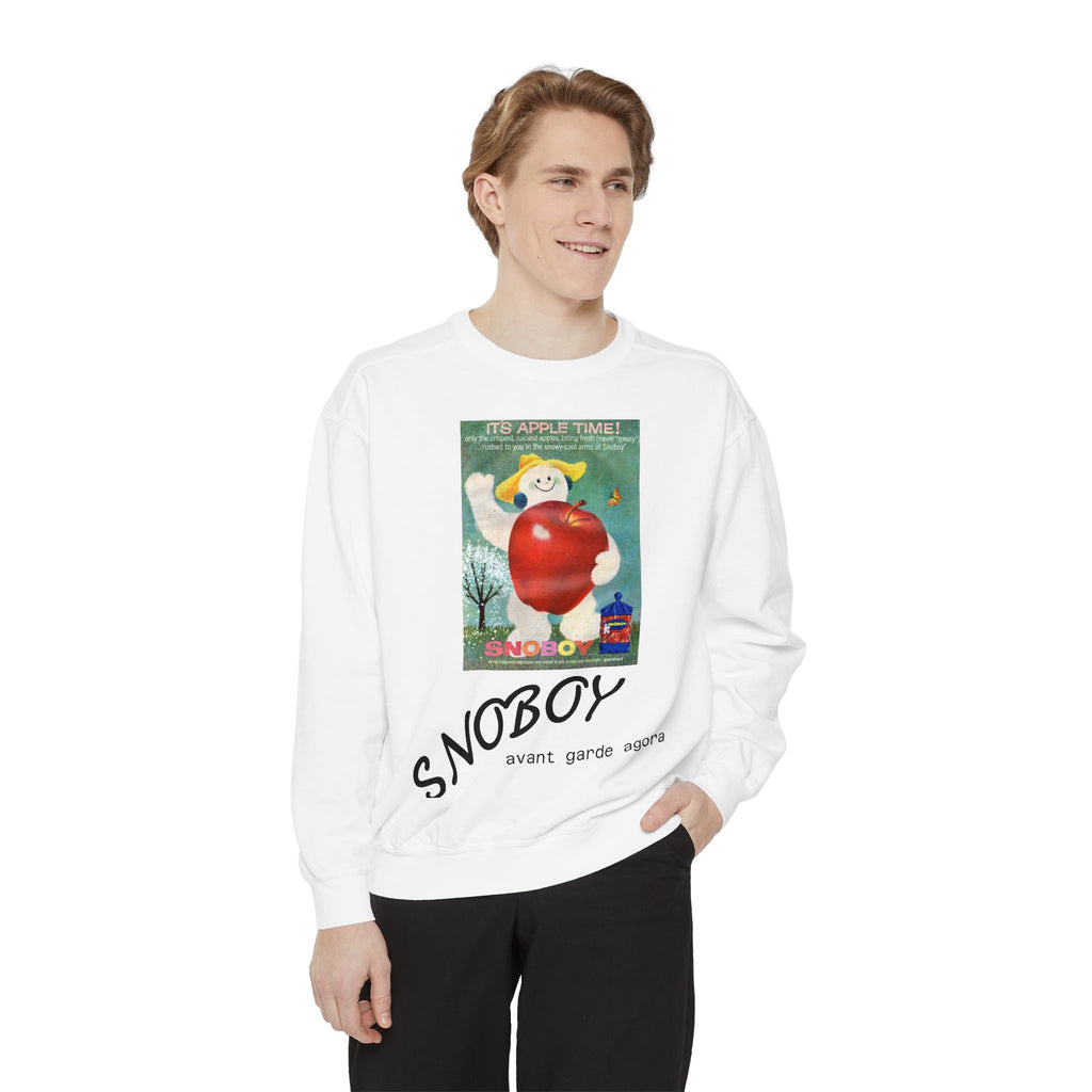SnoBoy Vintage Snowman Sweatshirt — Retro Holiday Graphic Crewneck