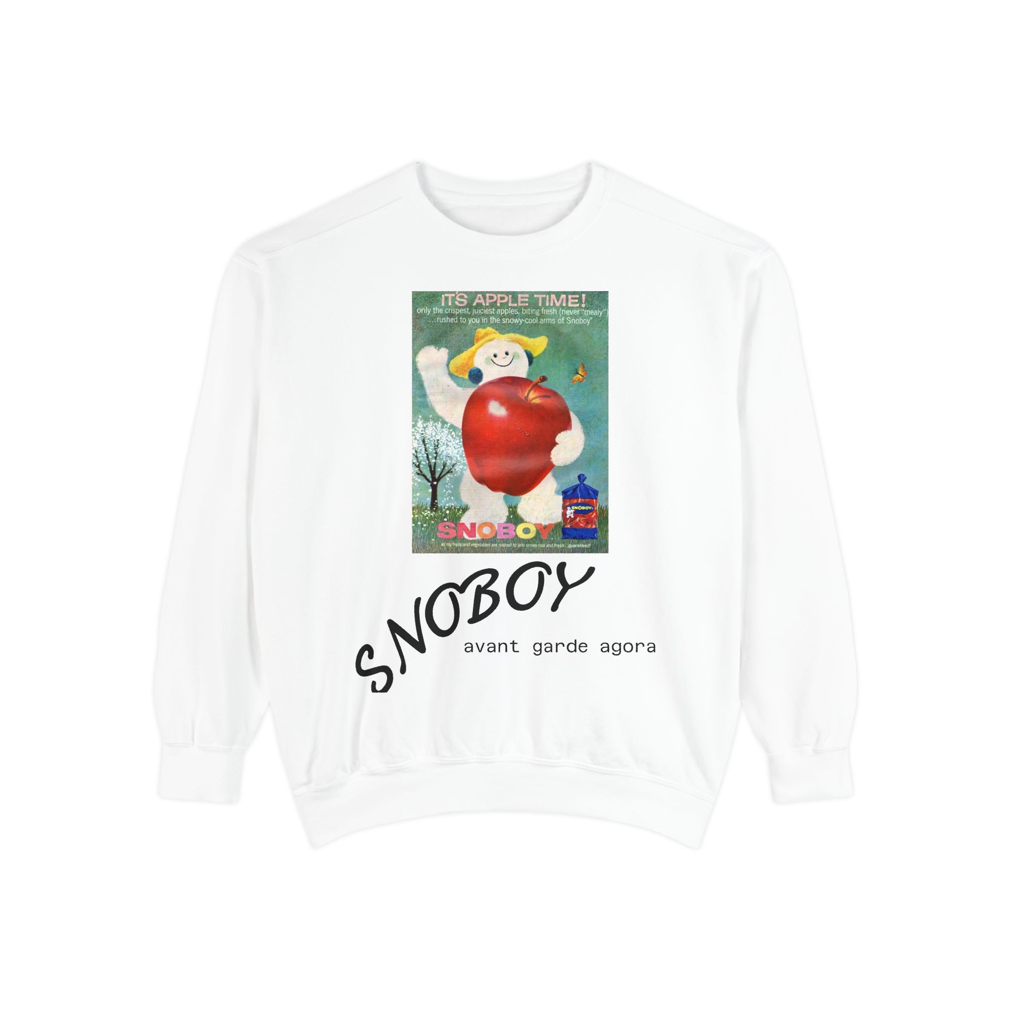 SnoBoy Vintage Snowman Sweatshirt — Retro Holiday Graphic Crewneck