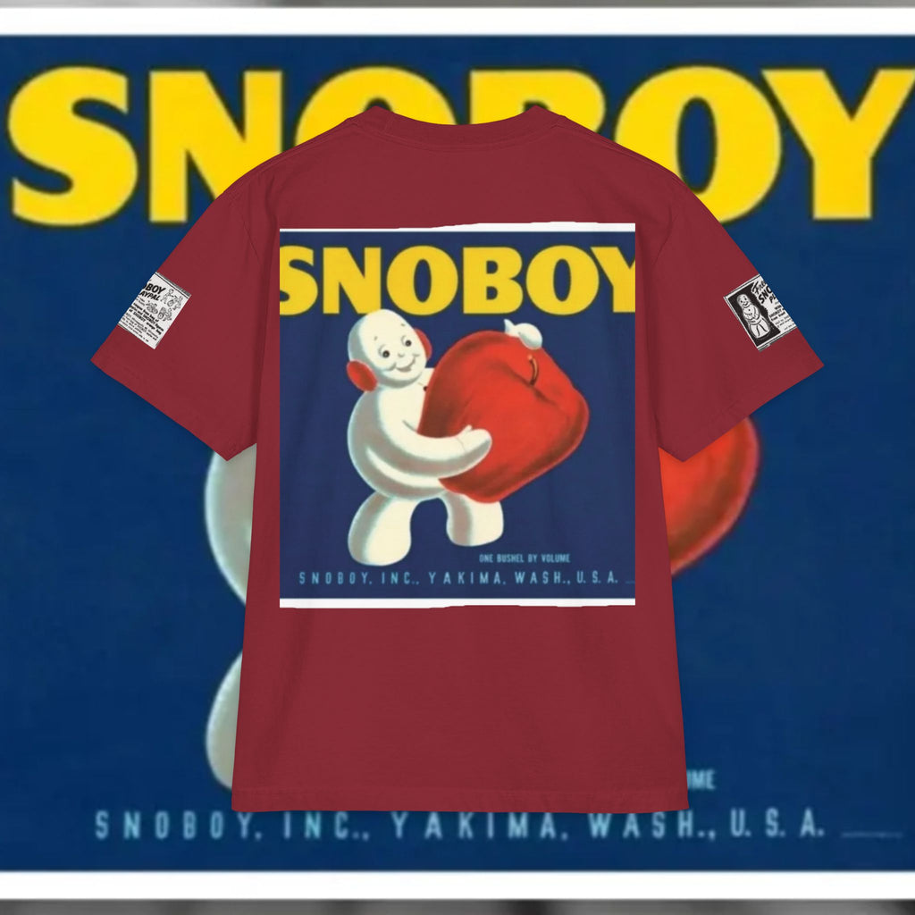 Snoboy Day Graphic Tee — Retro Snowball Mascot T-Shirt