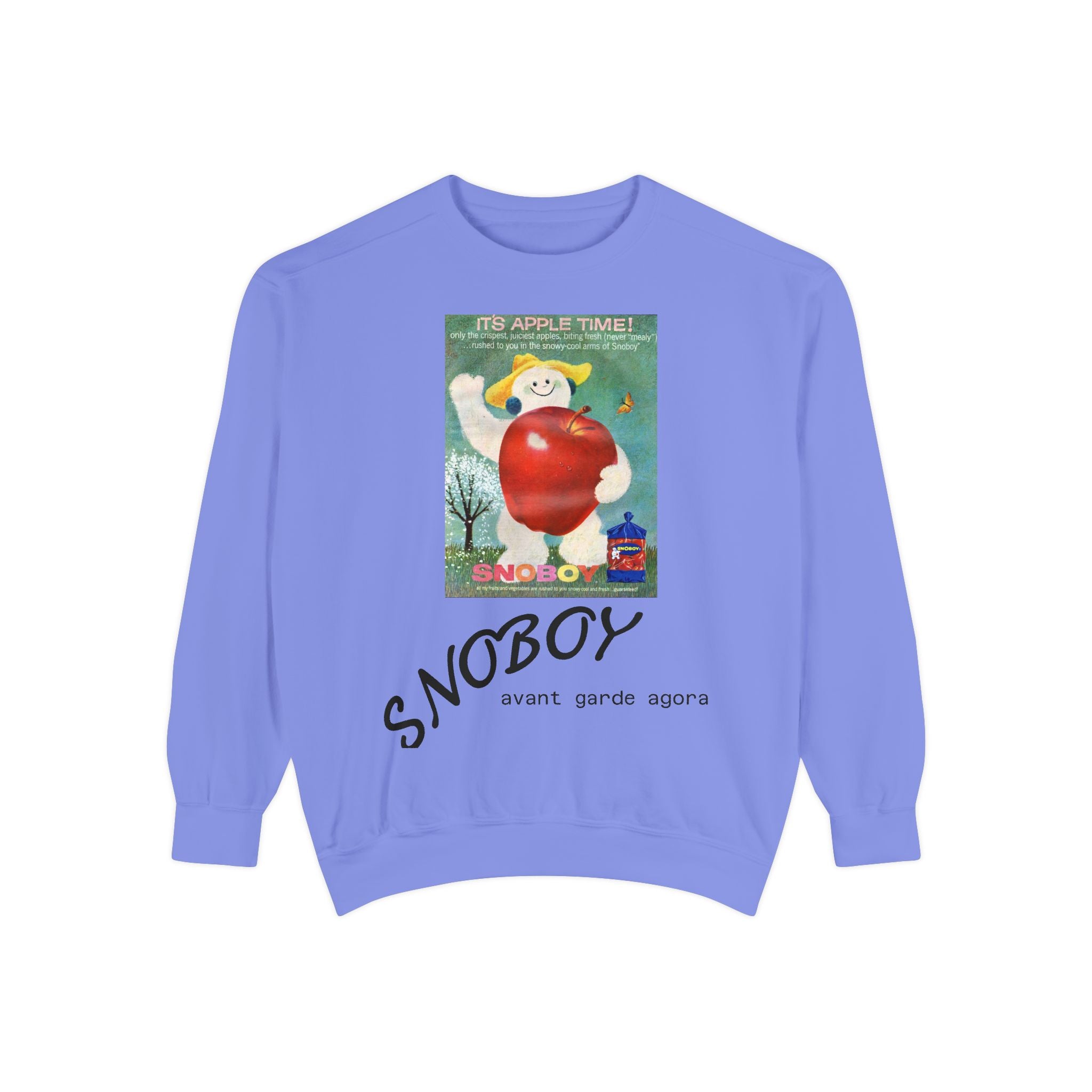 SnoBoy Vintage Snowman Sweatshirt — Retro Holiday Graphic Crewneck
